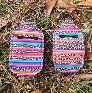Colorful Striped and Leopard Print Germ X Holders
